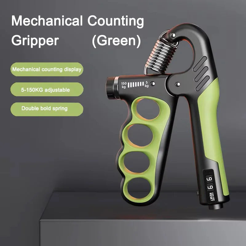GripPro Adjustable Hand Strengthener (5–100 kg) with LCD Counter