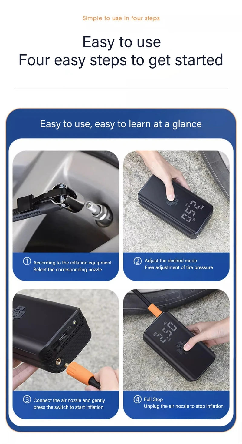 SmartPump X1 – Cordless Air Pump for All Vehicles