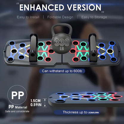 IronGrid Push-Up Board – 12-in-1 Multifunctional Home Workout System
