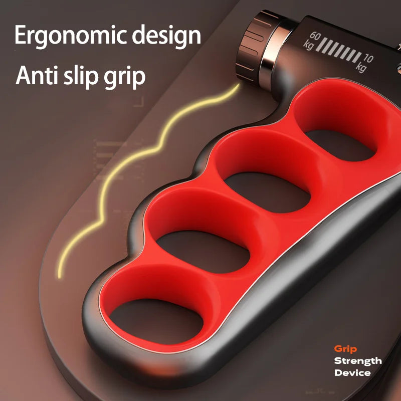 GripPro Adjustable Hand Strengthener (5–100 kg) with LCD Counter