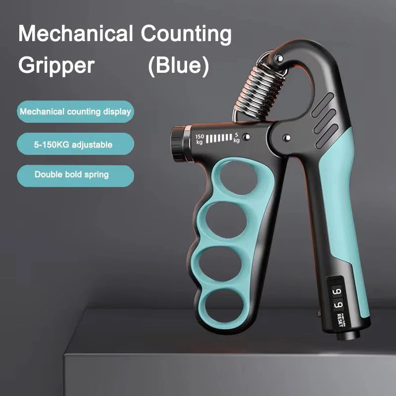 GripPro Adjustable Hand Strengthener (5–100 kg) with LCD Counter