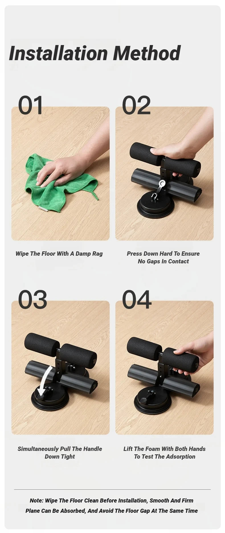CoreFit™ Suction Sit-Up Bar – Home Fitness Tool