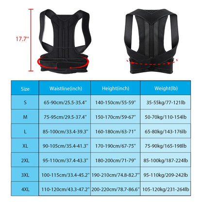 PostureGuard – Adjustable Back Posture Corrector