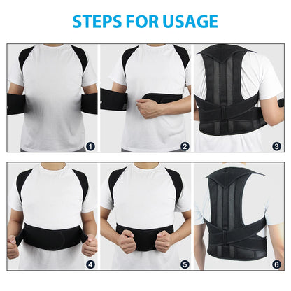 PostureGuard – Adjustable Back Posture Corrector