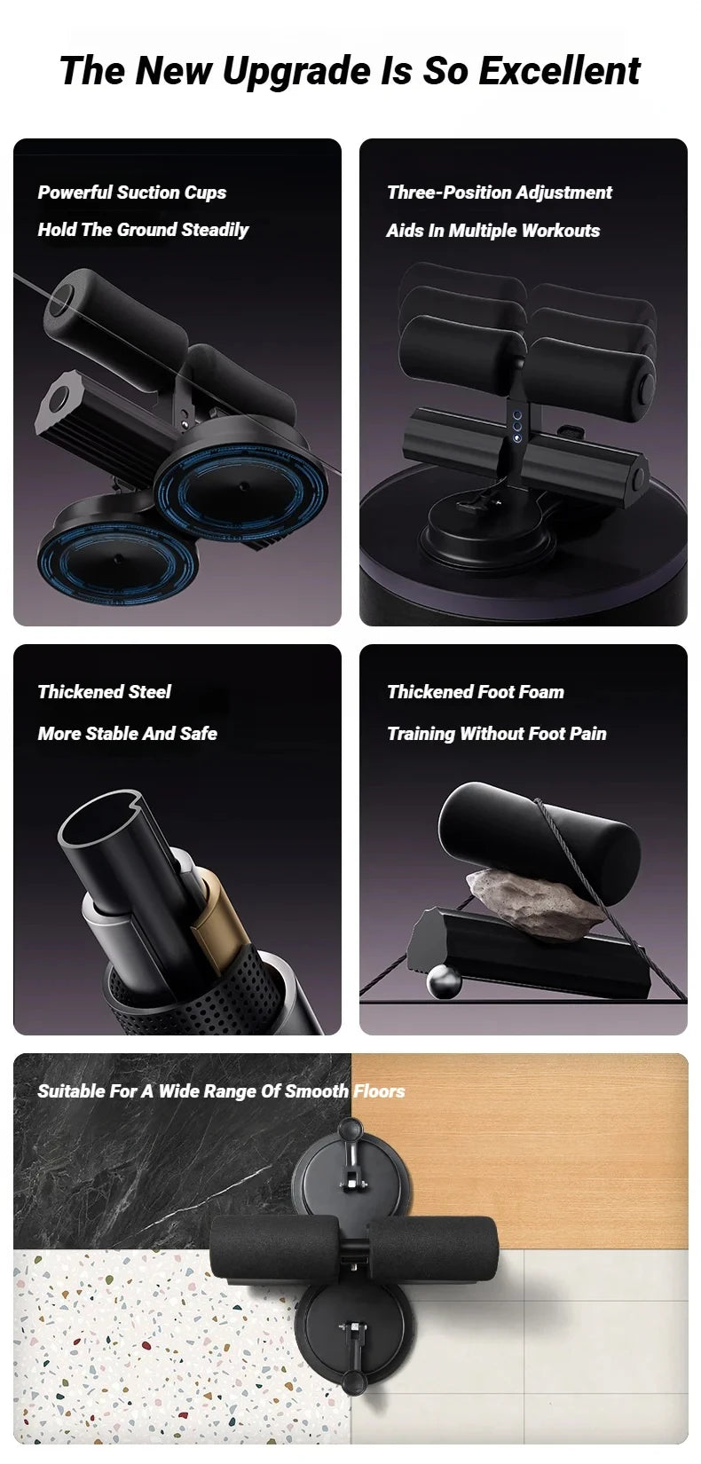 CoreFit™ Suction Sit-Up Bar – Home Fitness Tool