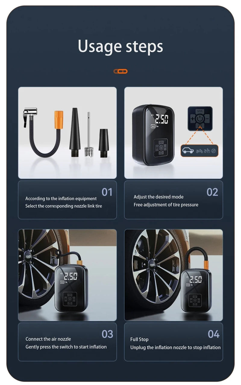 SmartPump X1 – Cordless Air Pump for All Vehicles