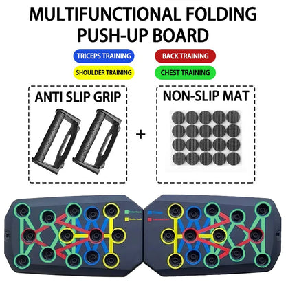 IronGrid Push-Up Board – 12-in-1 Multifunctional Home Workout System