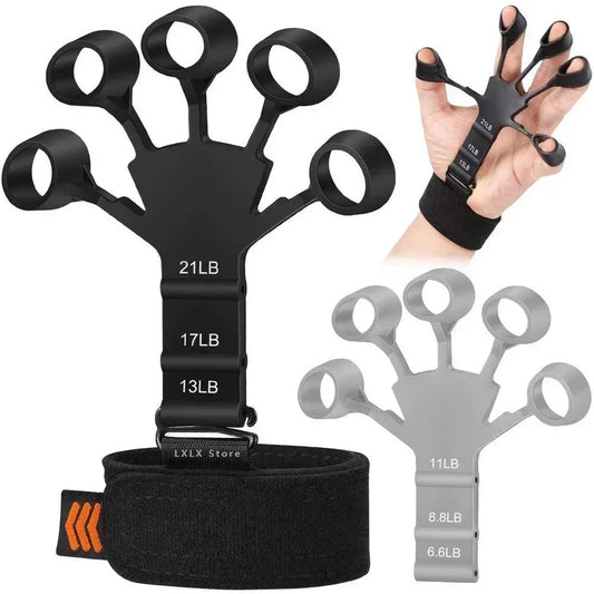 GripFlex™ Finger Trainer – 6-Level Hand Resistance Band for Strength & Rehab