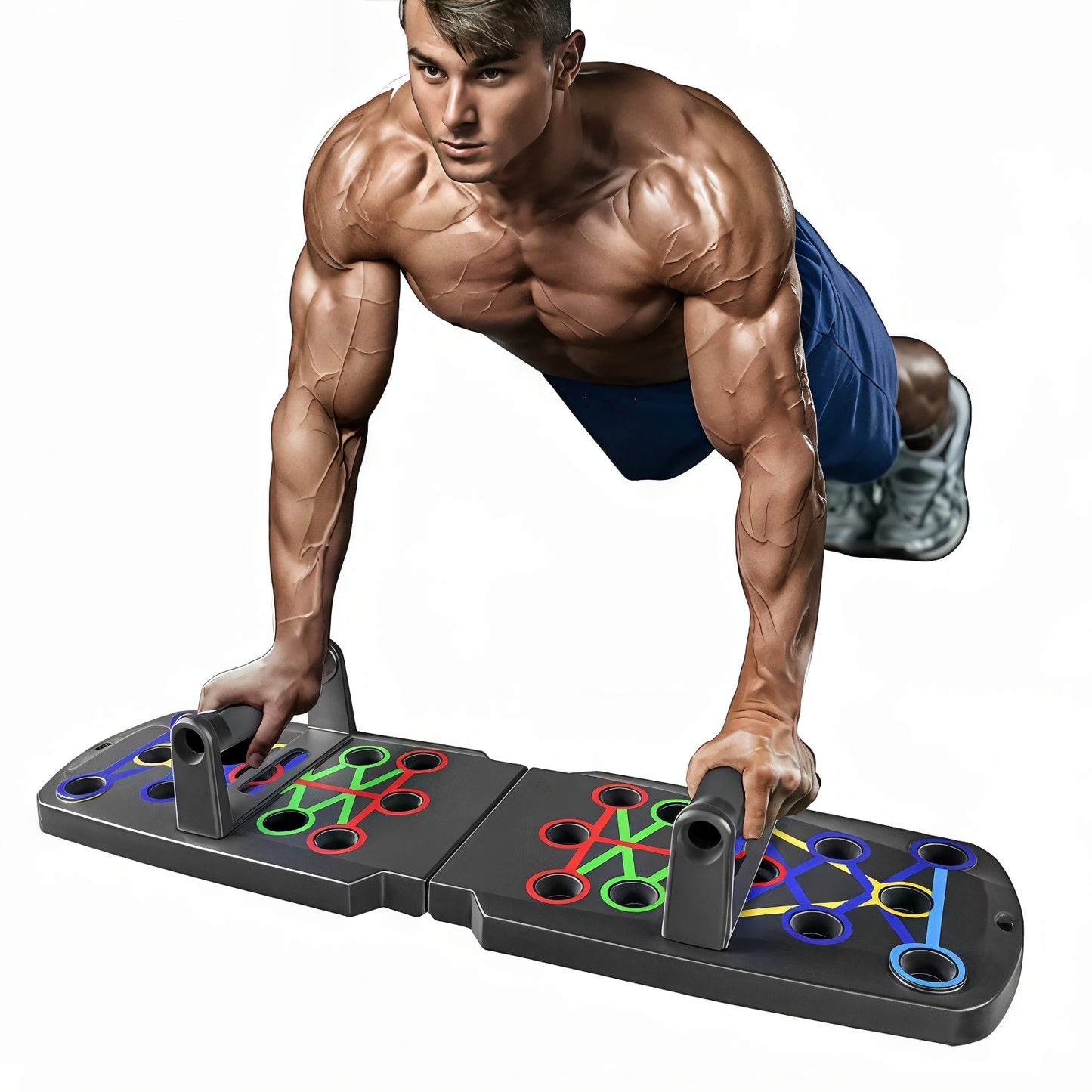 IronGrid Push-Up Board – 12-in-1 Multifunctional Home Workout System